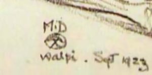 MD with thunderbird Signature circa 1923